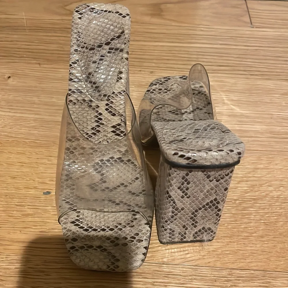 PVC Snakeskin Heels - Picture 4 of 4
